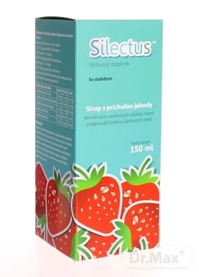 Silectus sirup s príchuťou jahody 1×150 ml, sirup