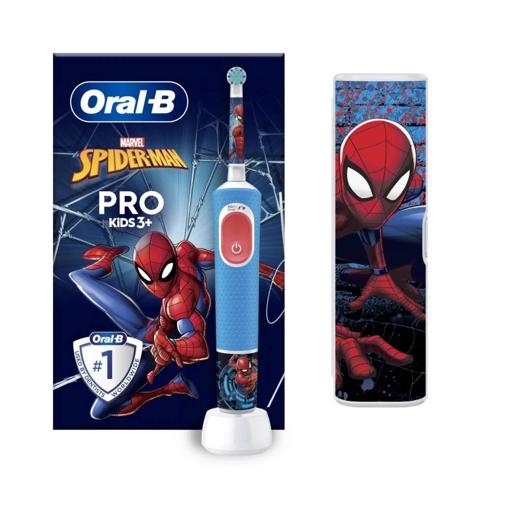 Oral-B EK Pro Kids 3+ Spiderman + Cestovné púzdro 1×1 set, elektrická zubná kefka