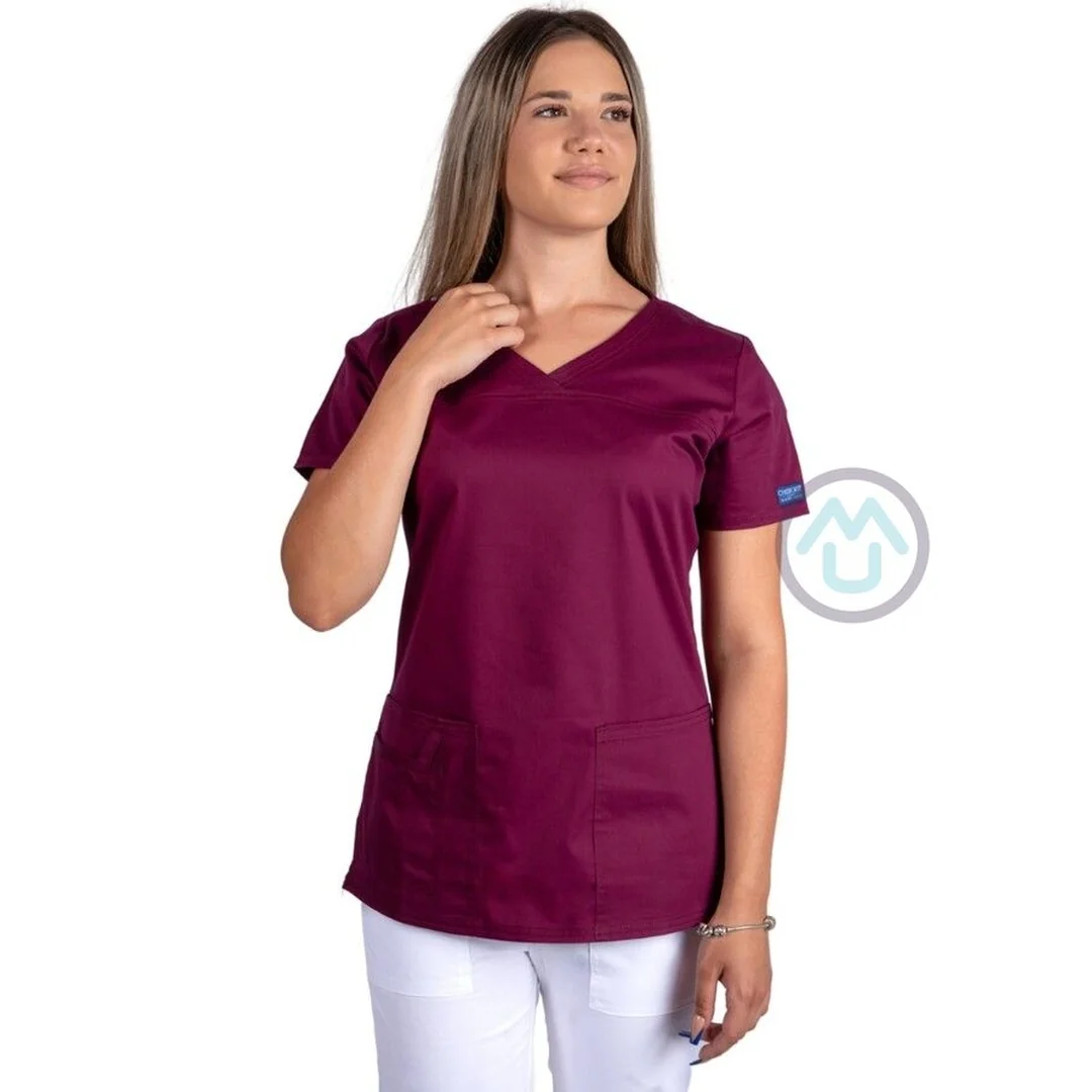 Pracovná blúza FIT - vínová M