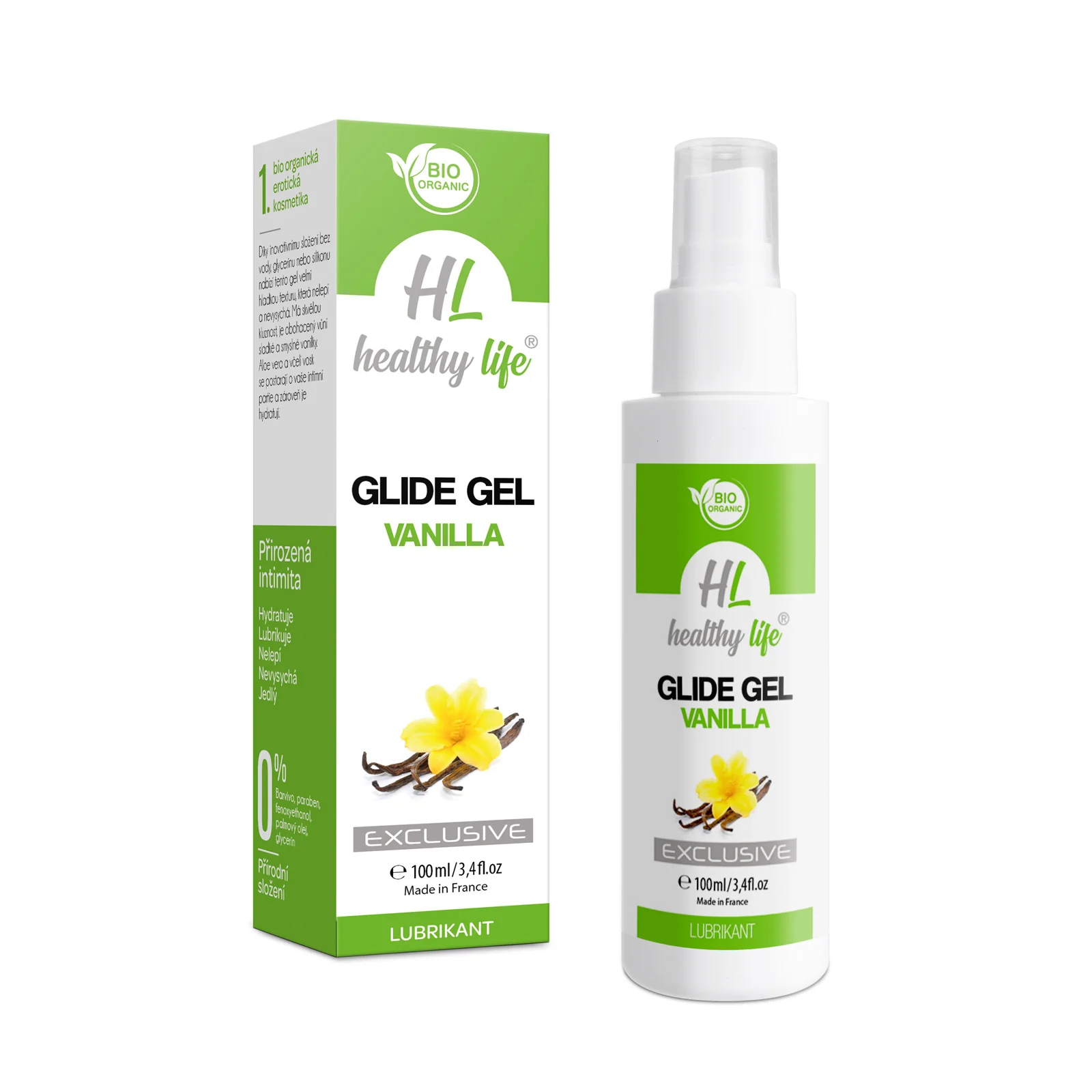 Lubrikant - Glide Gel Vanilla 100 ml
