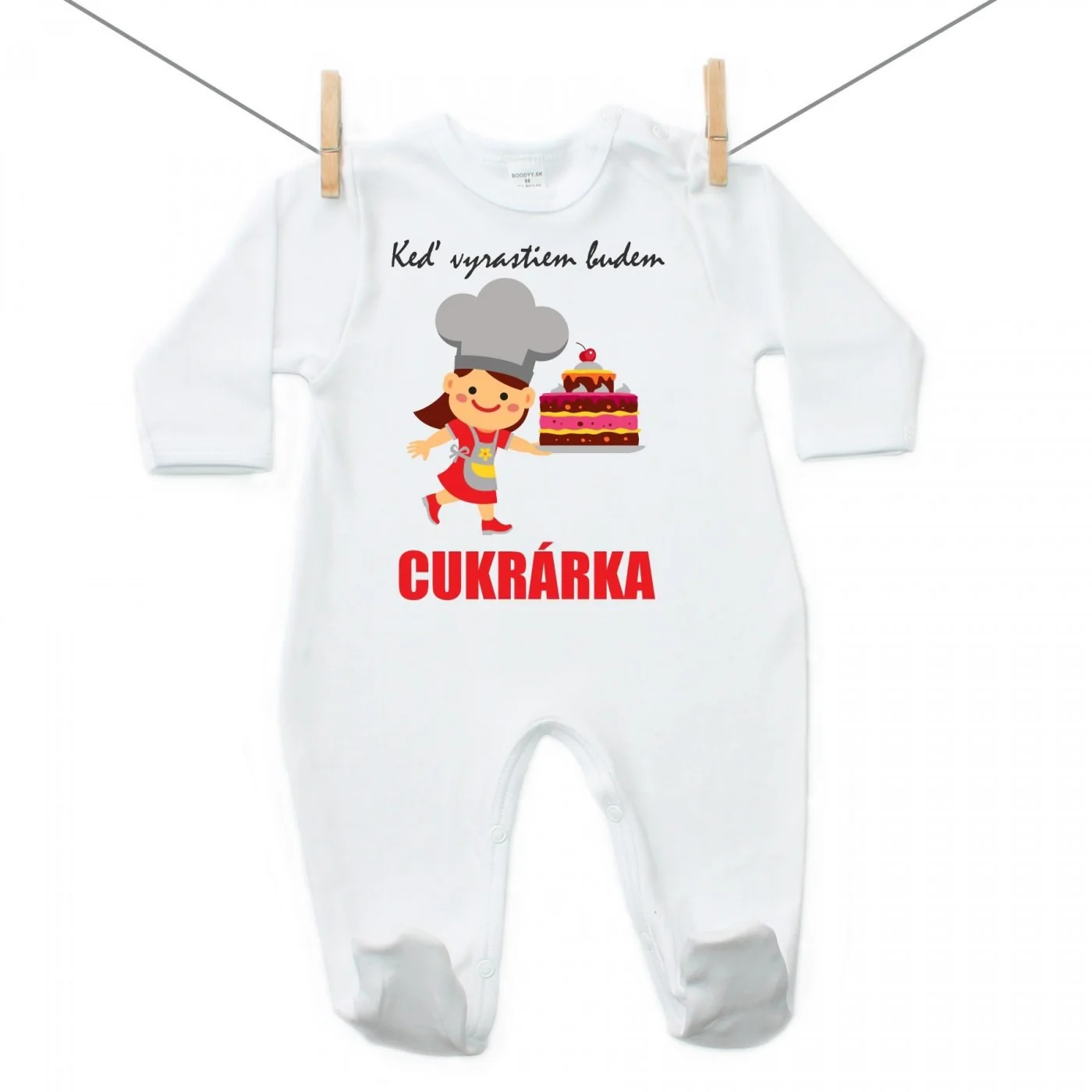 Boodyy Overal Keď vyrastiem budem cukrárka Veľkosť: 104