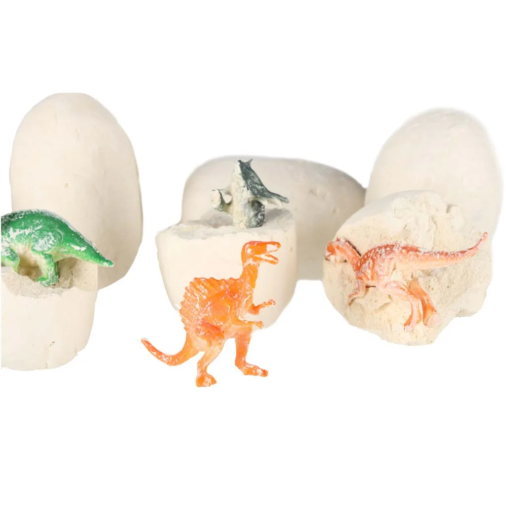 Archeologické vykopávky dinosaurov – sada 12 vajec s figúrkami