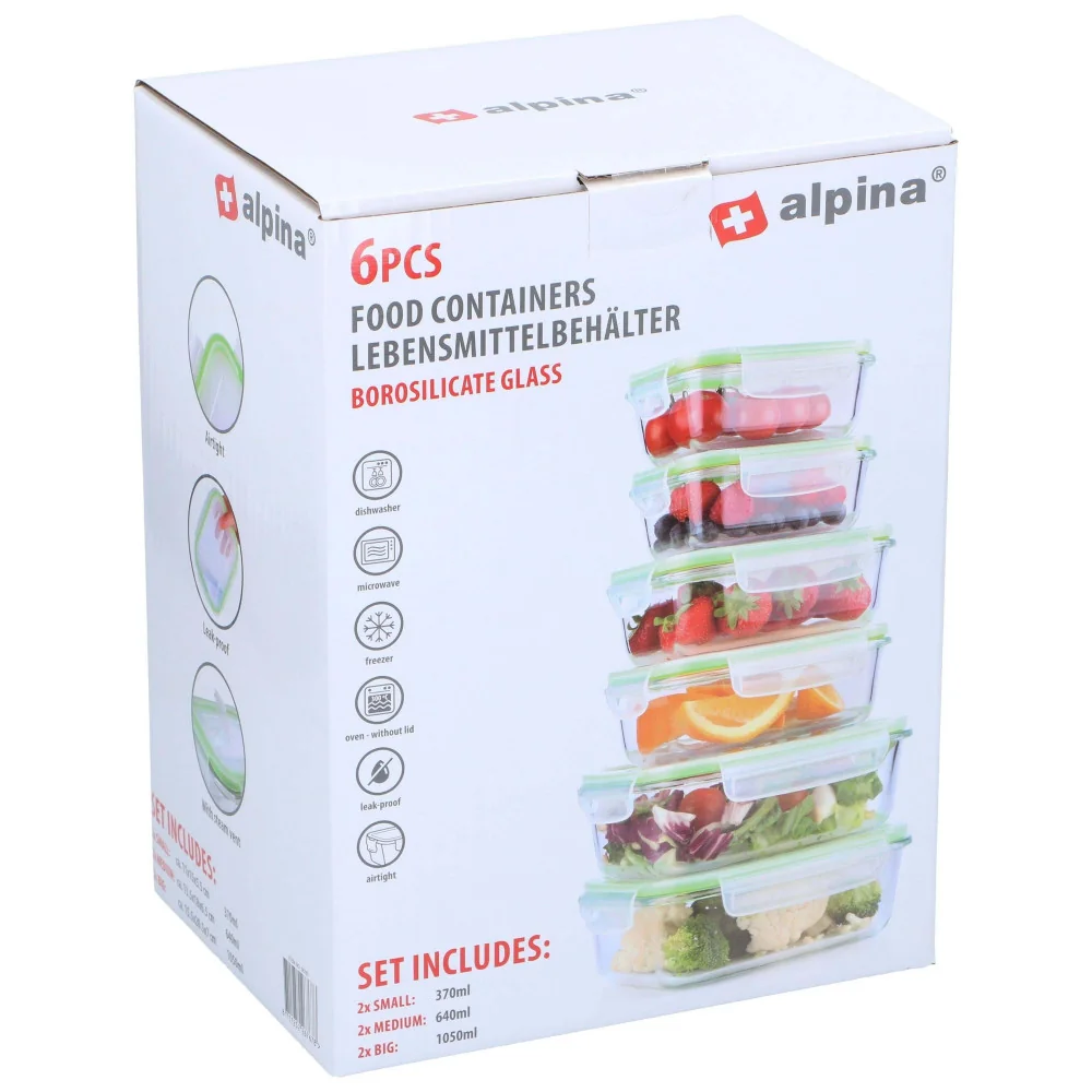 ALPINA potravinová nádoba 370/640/1050ml-alpina 