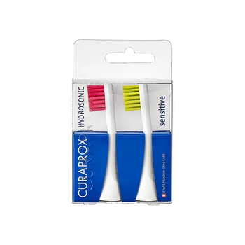 CURAPROX Hydrosonická náhradná hlavica PRO sensitive - magenta/zelená 2 ks
