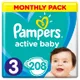 Pampers Plienky Active Baby 3  mesačné balenie (6 - 10 kg)