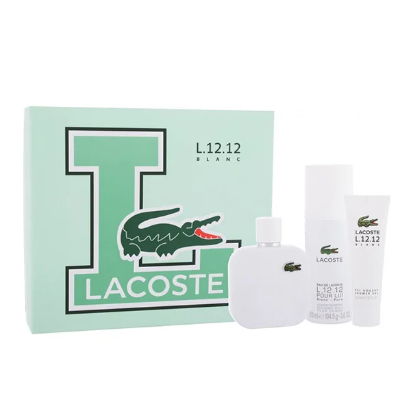 Lacoste Eau Blanc Edt 100ml+Deo 150ml+Shg 1×1 ks