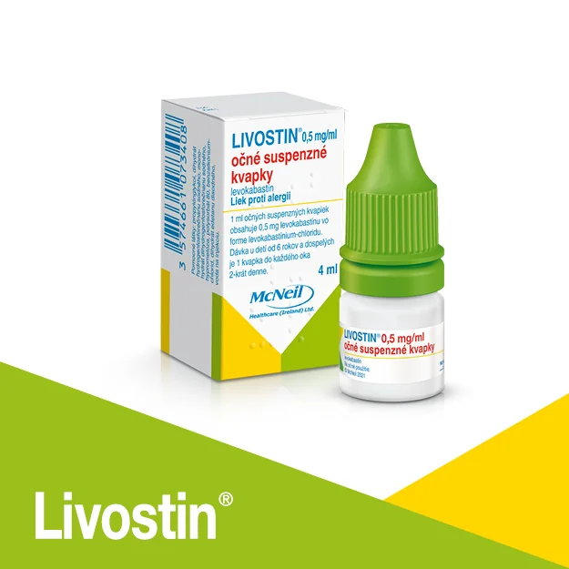 Livostin 0,5 mg/ ml 1×4 ml, očné kvapky