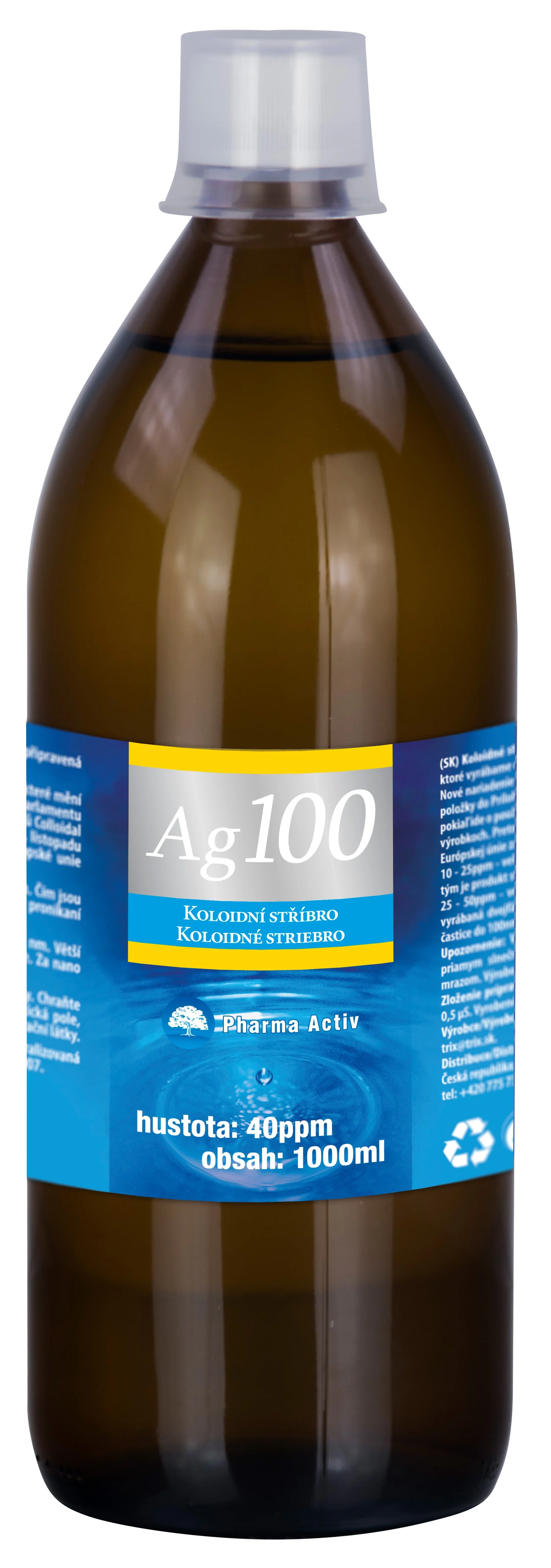 Pharma Activ Koloidné striebro Ag100 40ppm 1000 ml