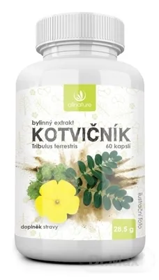 Allnature KOTVIČNÍK bylinný extrakt 1×60 cps, výživový doplnok