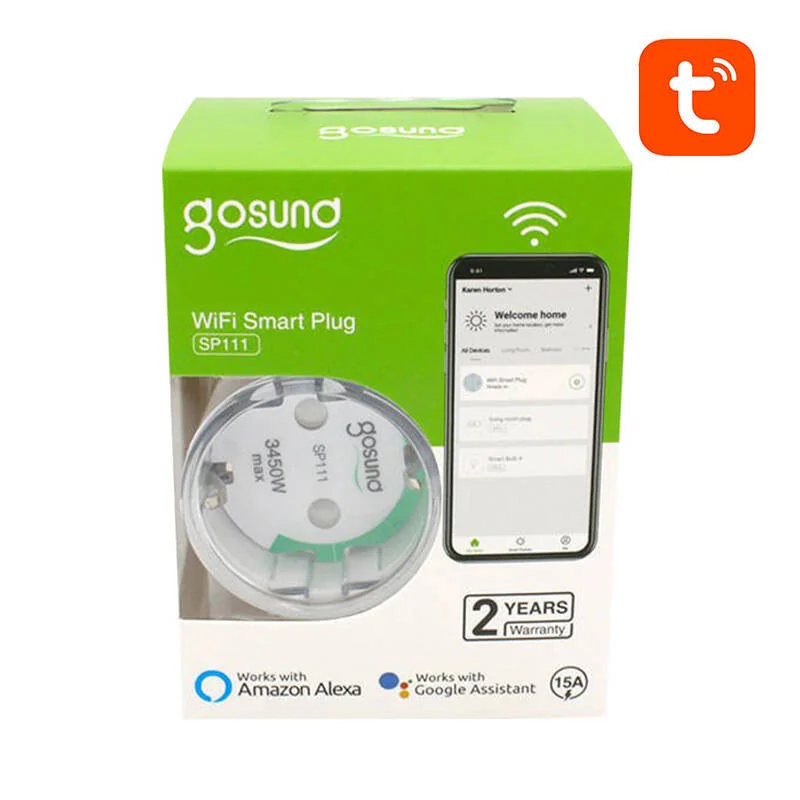 Gosund SP111 Smart inteligentná zásuvka 16A / 3680W 4ks, biela