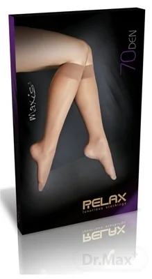 MAXIS NEW RELAX 70 DEN Lýtkové pančuchy 1×1 ks, veľkosť L, svetlé