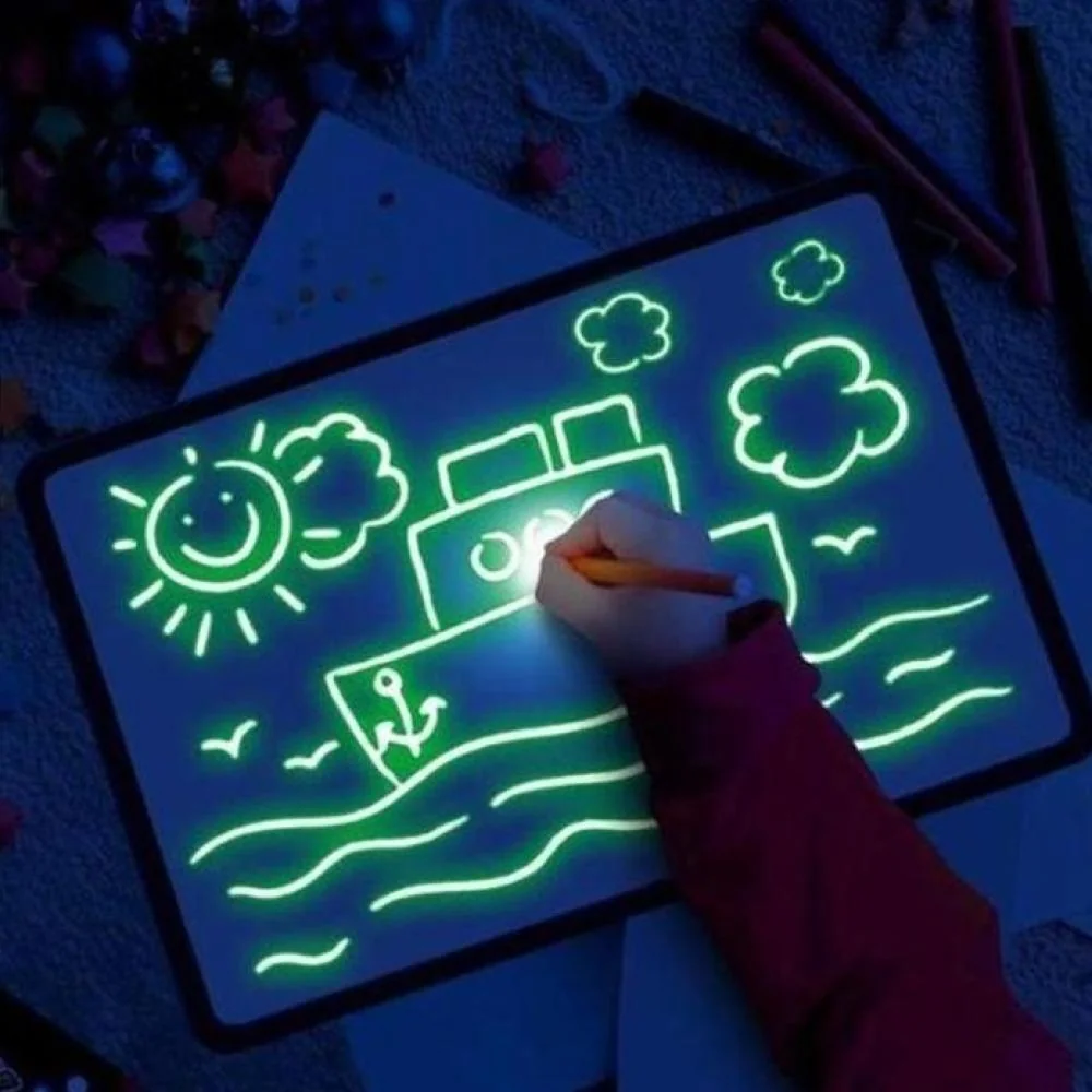 Svetelná tabuľka na kreslenie A5 s LED perom
