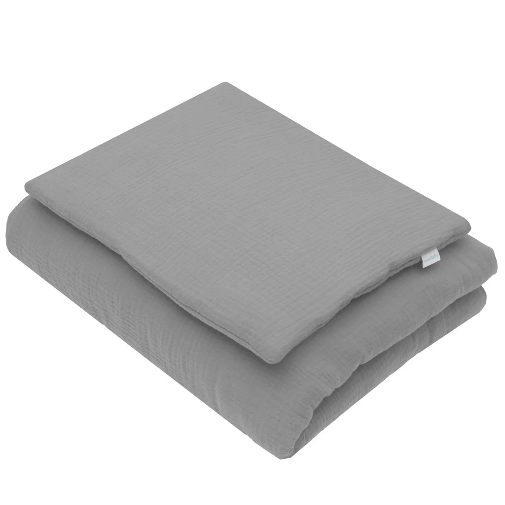 Mušelínový set s výplňou New Baby 80x70 cm sivý , 20C55571 