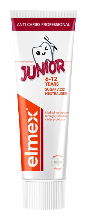 ELMEX ACP JUNIOR zubná pasta 75ML 1×75 ml, detská zubná pasta