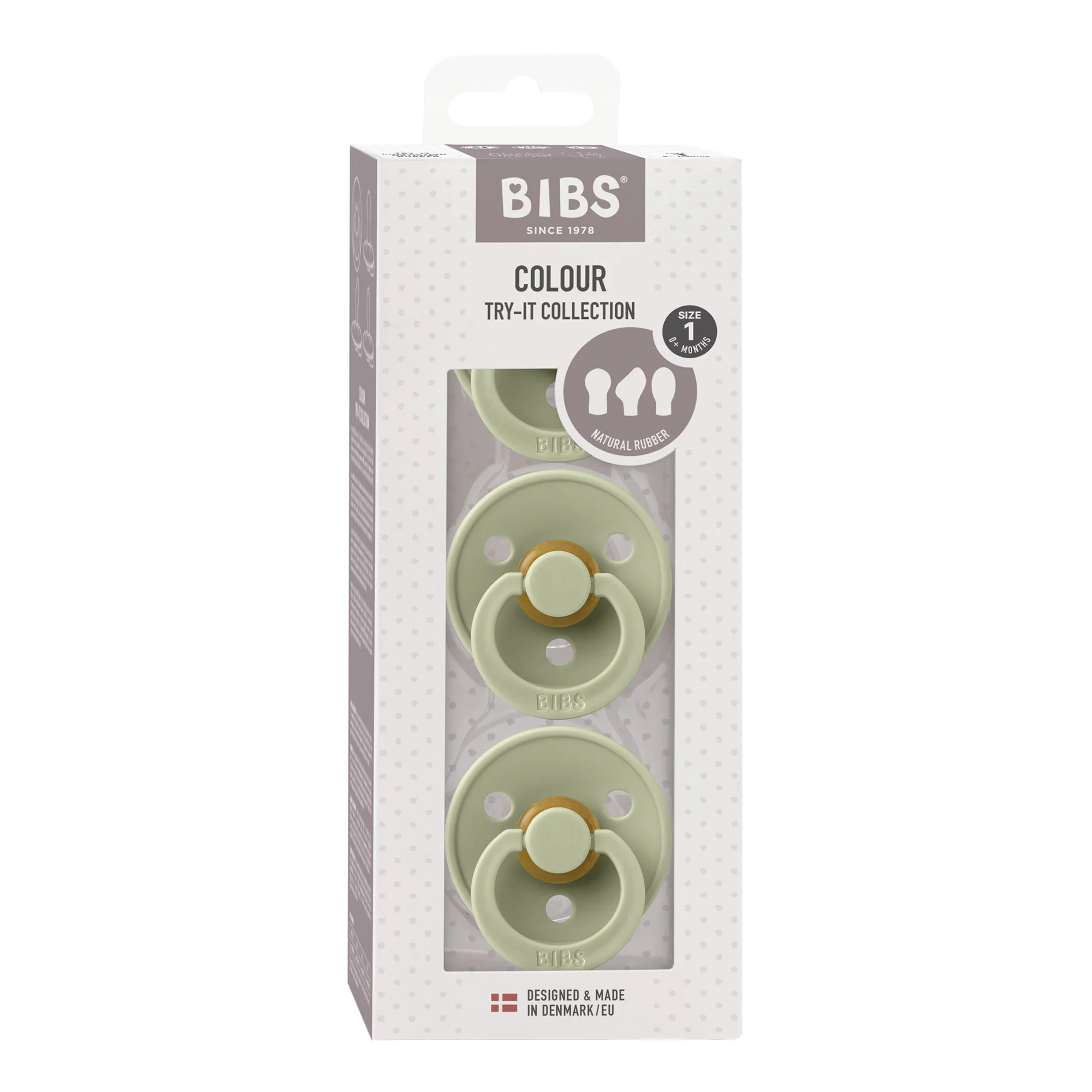 BIBS Colour TRY IT 3-balenie Sage