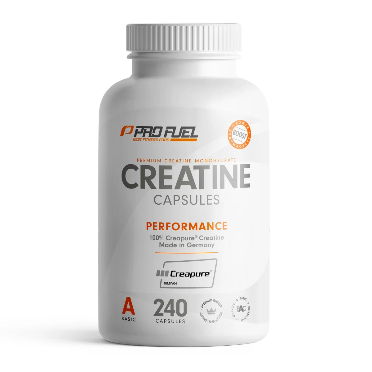 ProFuel Kreatín monohydrát 100% Creapure®, 240 kapsúl