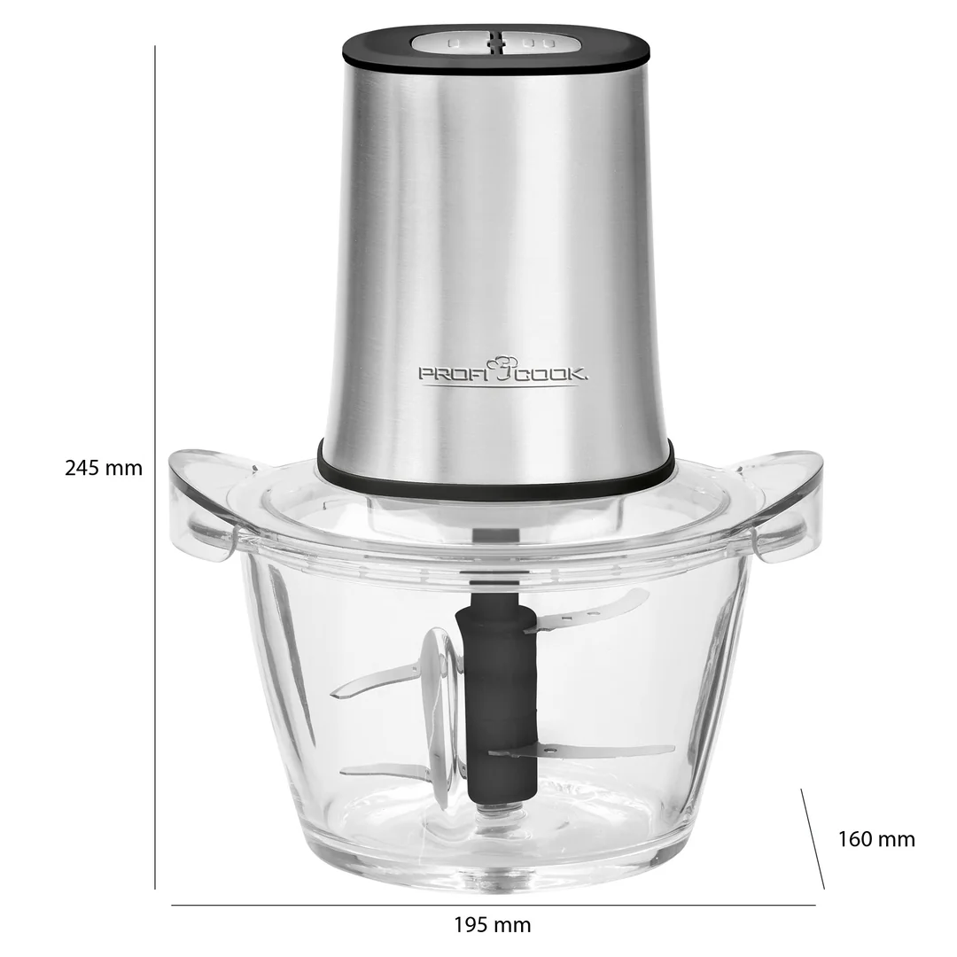ProfiCook MZ 1150 univerzálny sekáčik 2 v 1, sklo, 1000 ml, 400 W