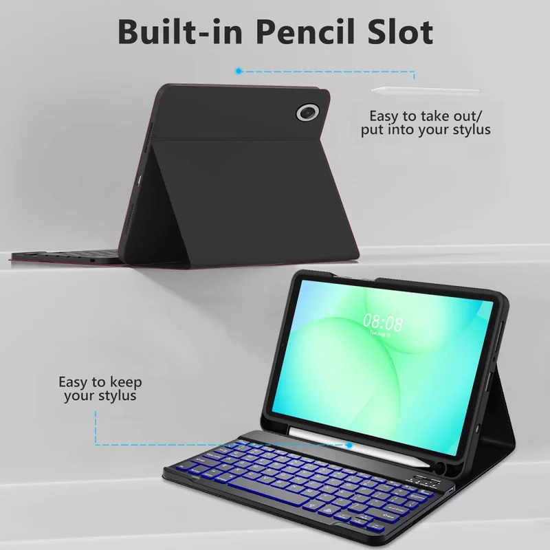 Tech-Protect SC Pen Keyboard puzdro s klávesnicou na Samsung Galaxy Tab A9 / A11 8.7'', čierne b A9 / A11 8.7'', čierne