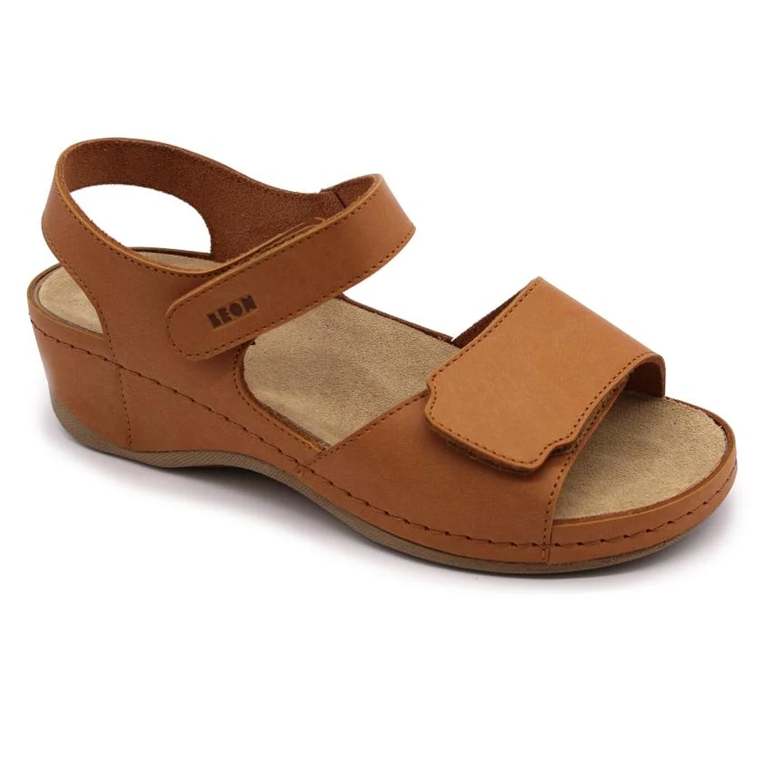 2024 Zdravotné celokožené sandále 38 - 24cm, modrá, 5,0 cm