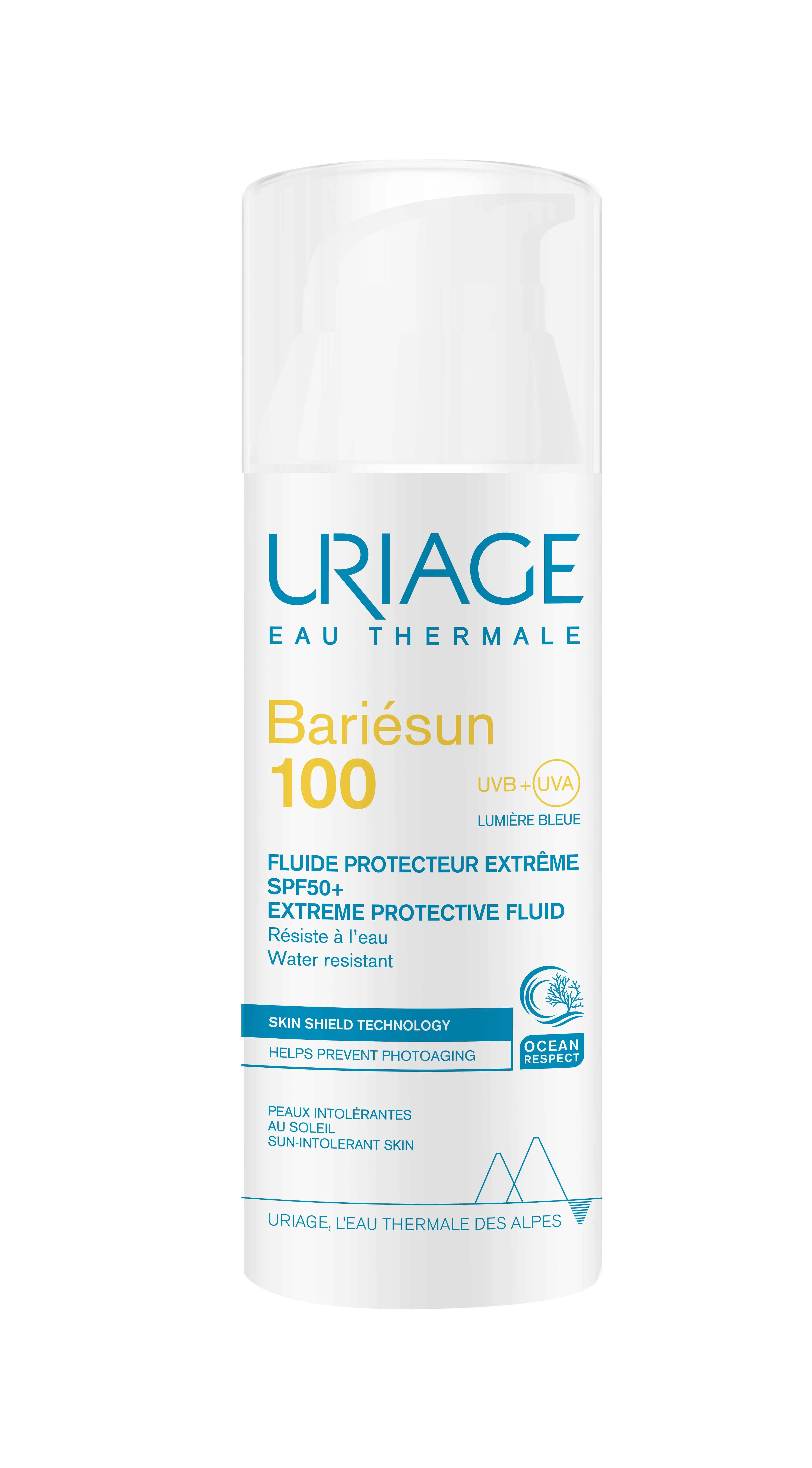 URIAGE BARIÉSUN 100 Extreme Protective Fluid SPF50+, 50ml 1×50 ml, opaľovací krém pre pokožku intolerantnú na slnko