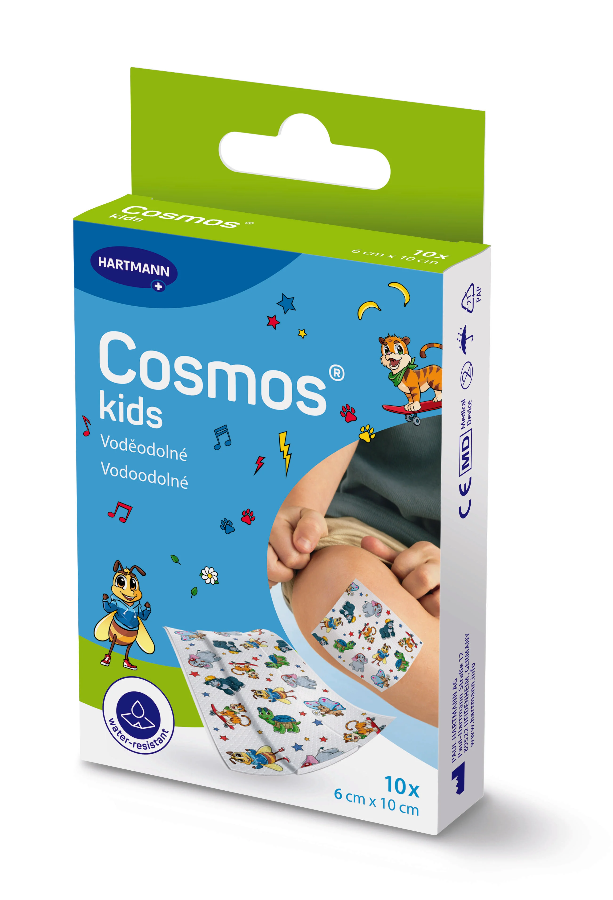 Cosmos kids, nedelená detská náplasť, 6 x 10 cm 10 ks