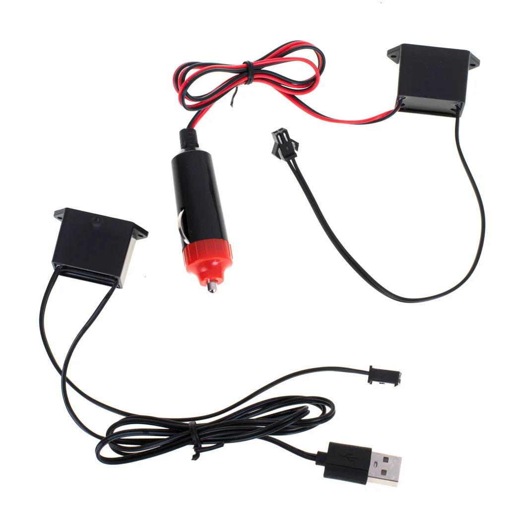 LED ambientné osvetlenie do auta / auto USB / 12V páska 5m biela