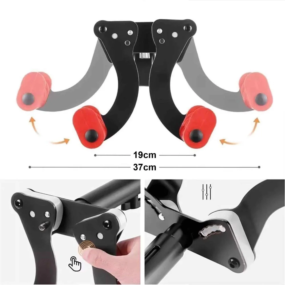 MG Bike Hander V2 držiak na bicykel, čierny/červený 