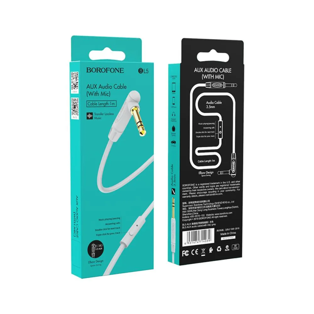 Kábel BL5 - 3,5mm jack do 3,5mm jack s mikrofónom