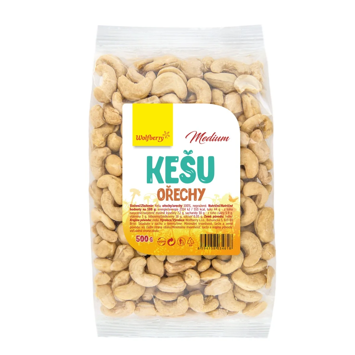 Wolfberry Kešu celé medium 500 g