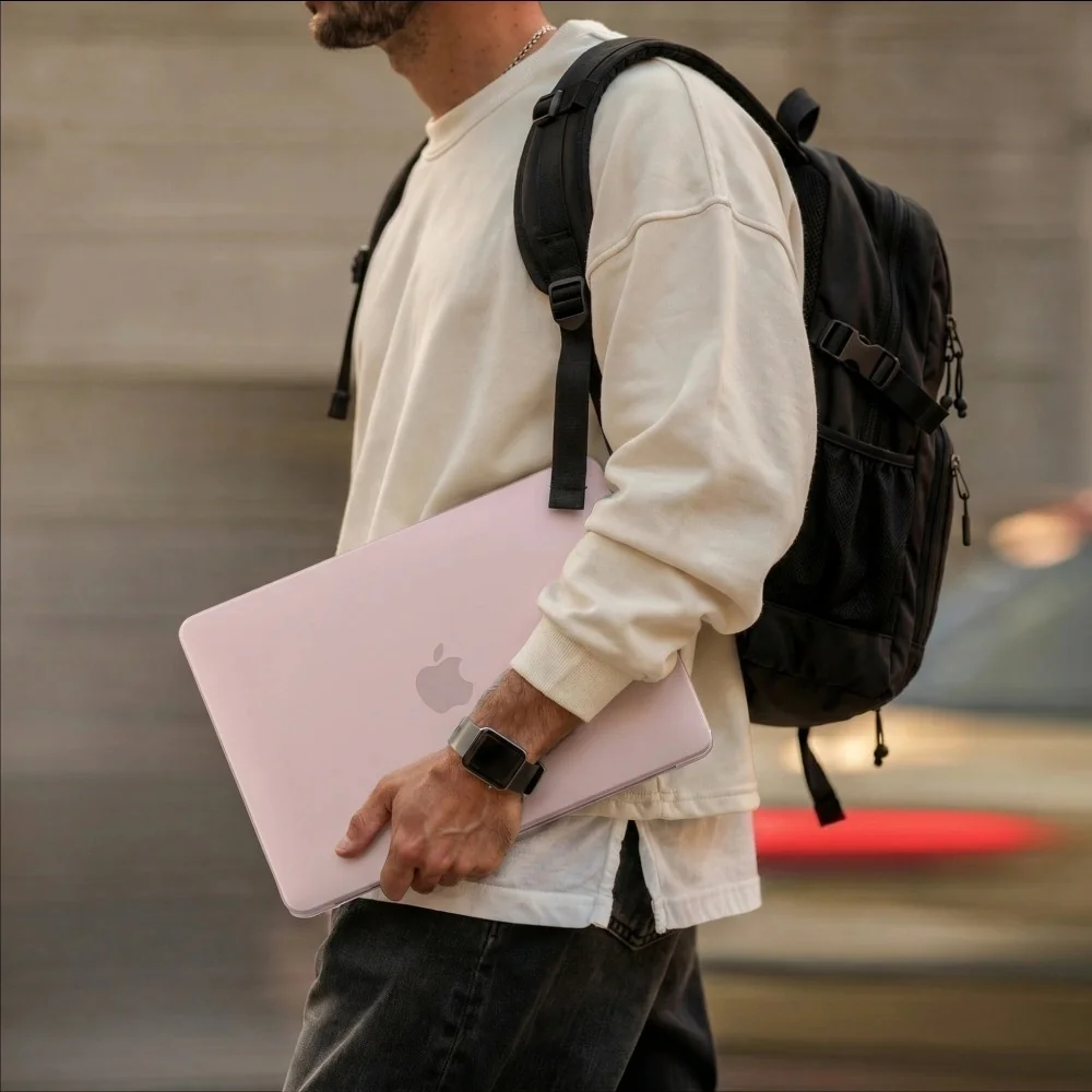 Tech-Protect Softshell kryt na MacBook Neo 13'' 2026, ružový 