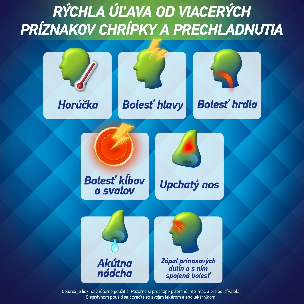 COLDREX Horúci nápoj Citrón, 10 vreciek 1×10 ks, liek proti chrípke a prechladnutiu
