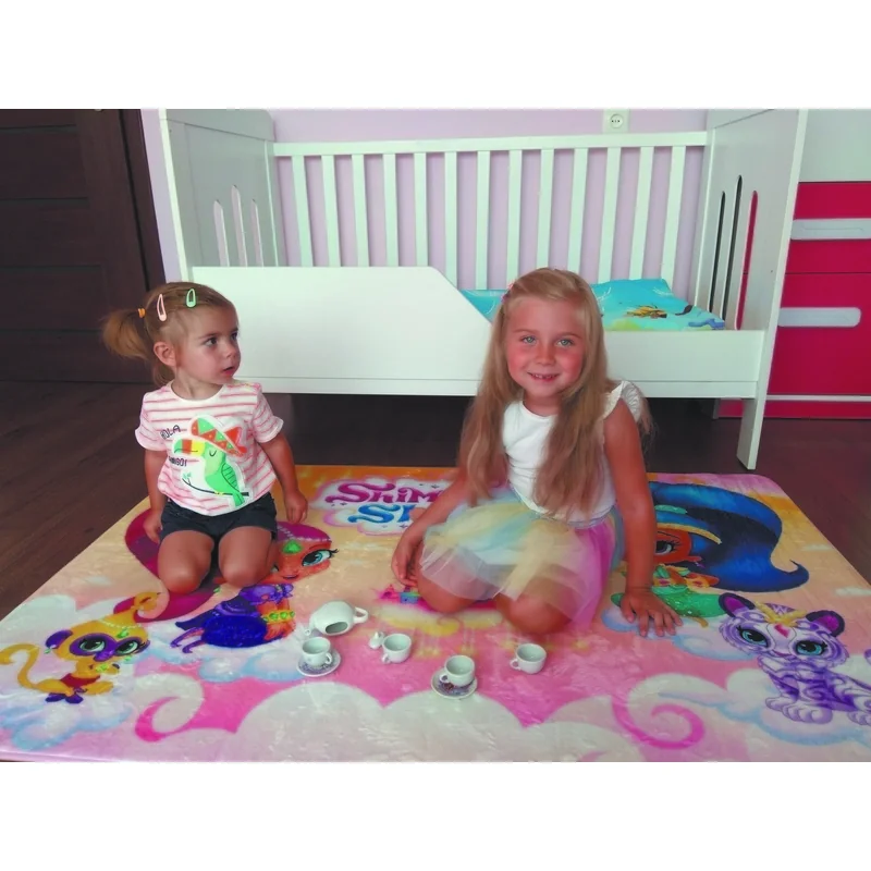 Nickelodeon detský koberec ultra mäkký Shimmer & Shine 100 x 150 cm