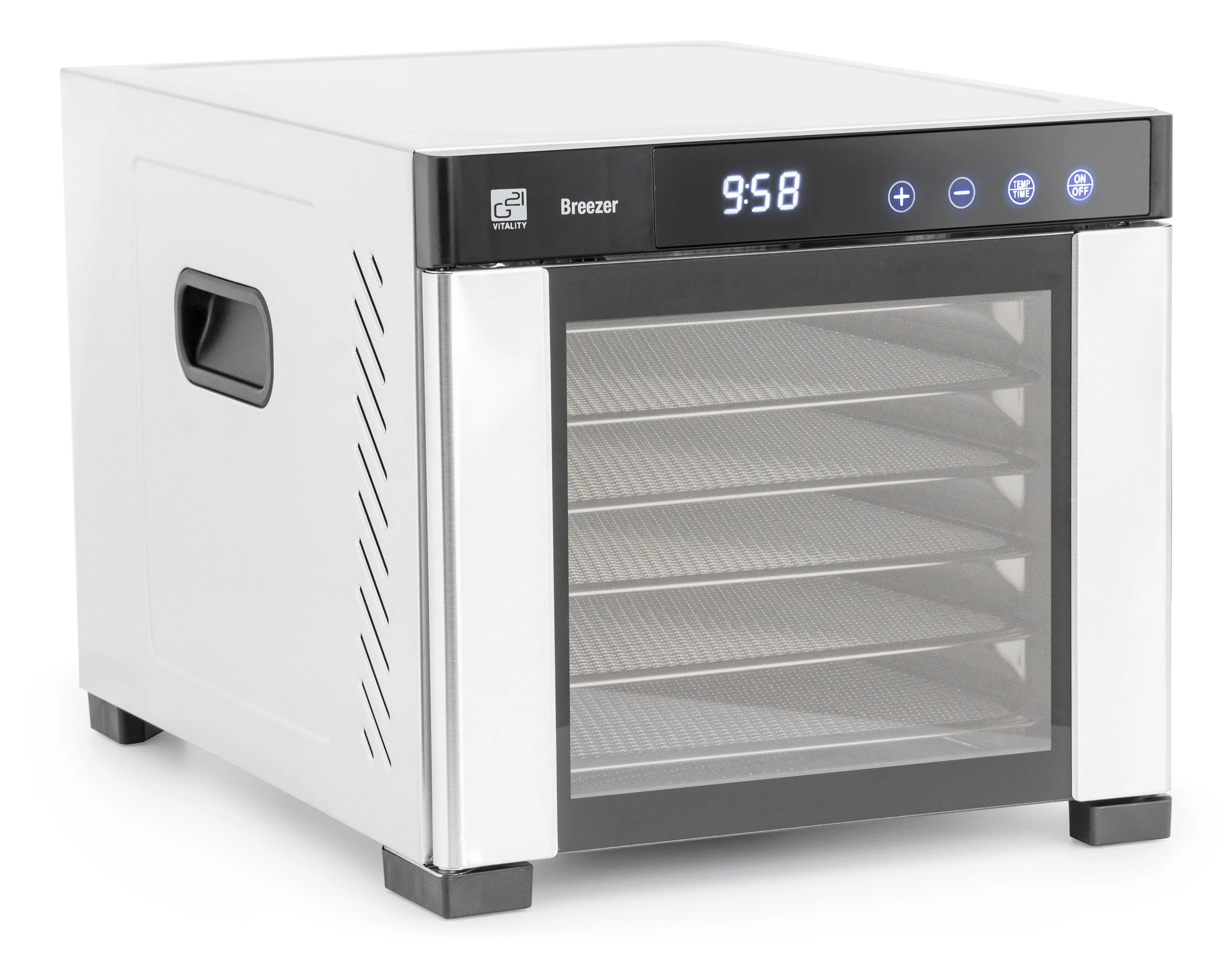 Sušička ovocia G21 Breezer, nerez BRZ-650W