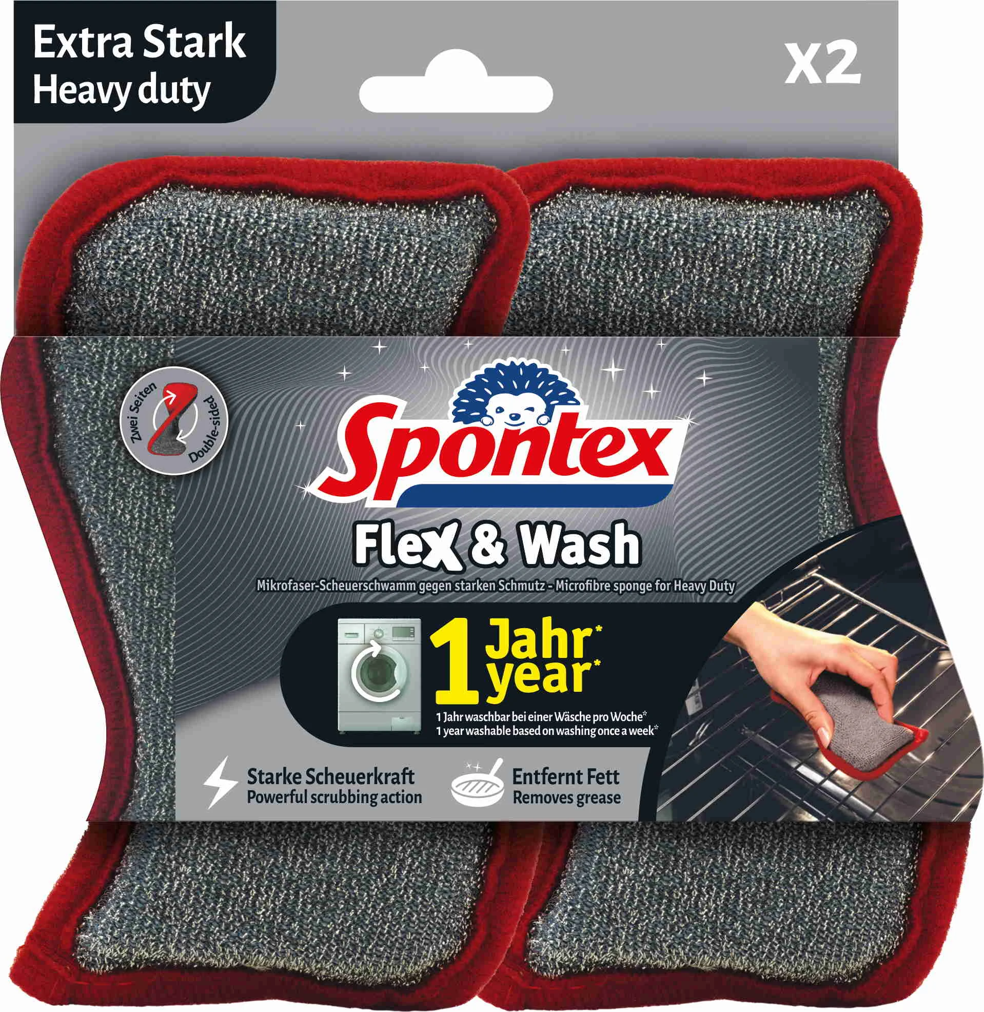Spontex Flex&Wash Heavy duty 2 ks