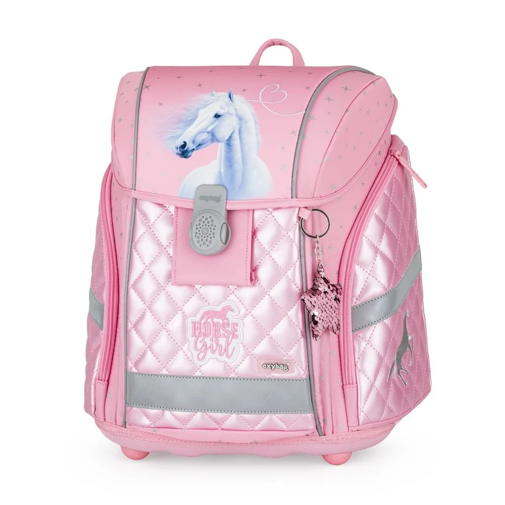 Školská aktovka PREMIUM LIGHT Kôň Romantic Ergonomická, 0,9kg