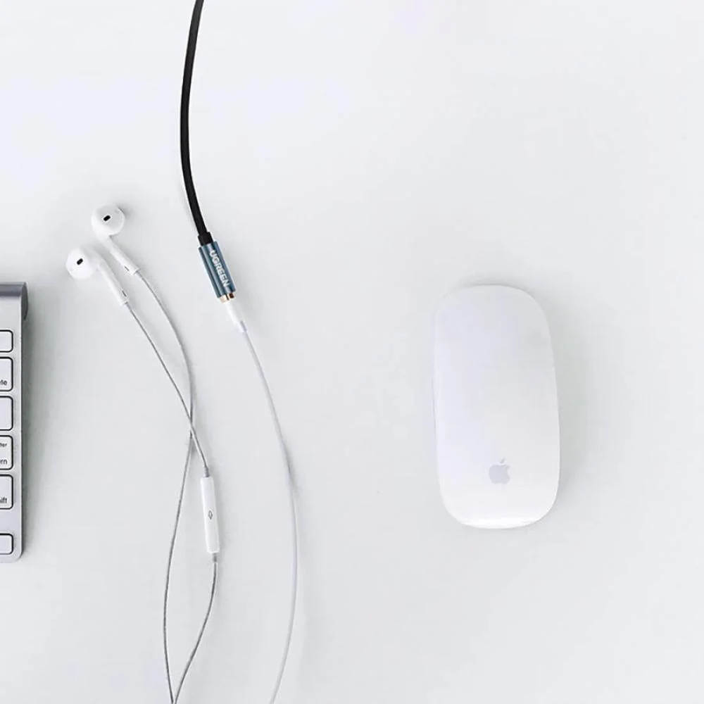 Adaptér mini jack 3,5mm - Čierna 1m kábel, Ugreen AV118