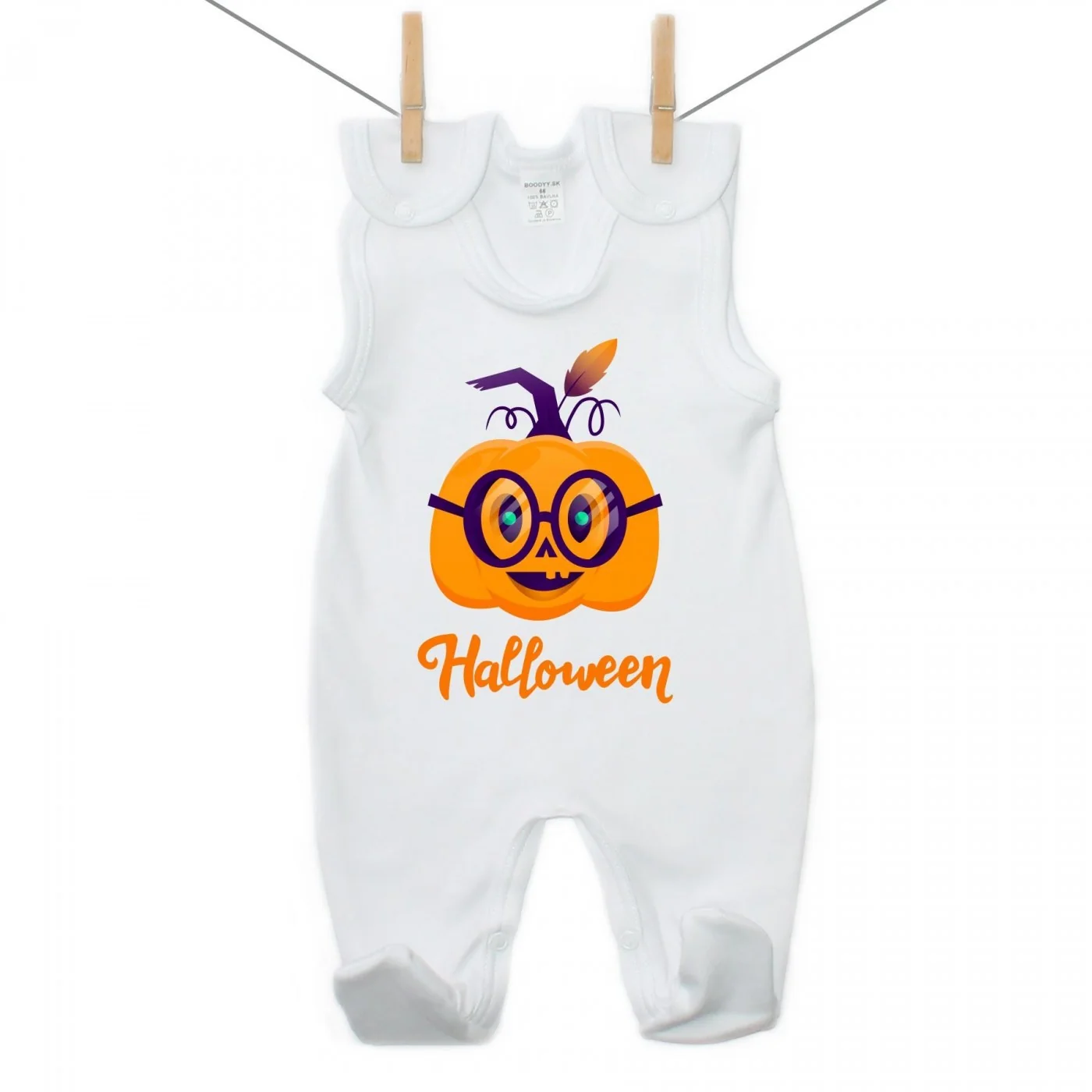 Boodyy Dupačky Halloween tekvica Veľkosť: 68