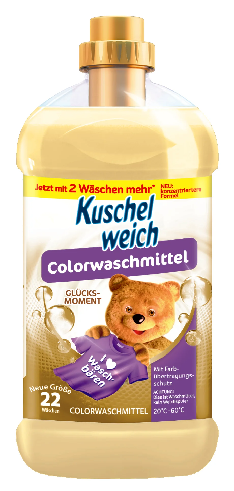 Kuschelweich Prací gél - Moment šťastia 22 praní 1×1100 ml, prací gél
