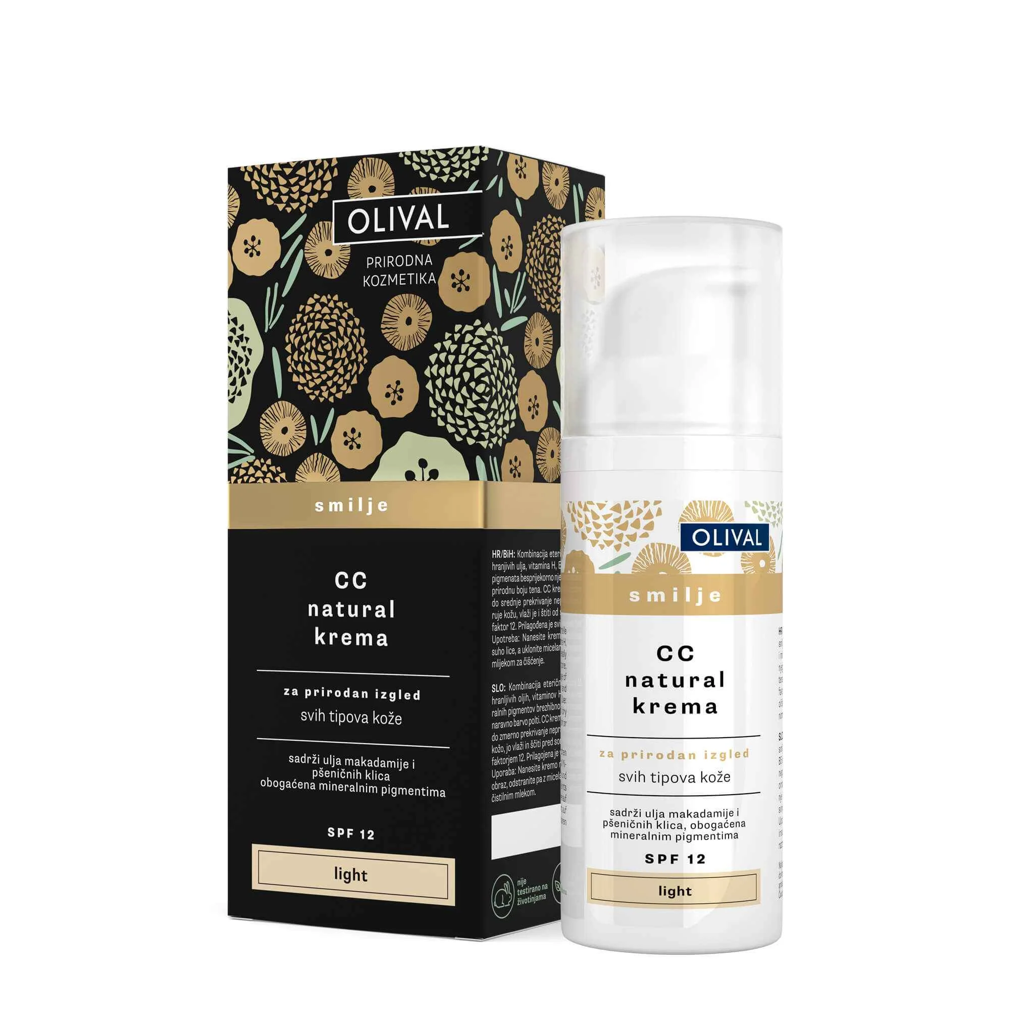 CC krém so slamienkovým olejom odtieň light 1×50 ml, CC krém