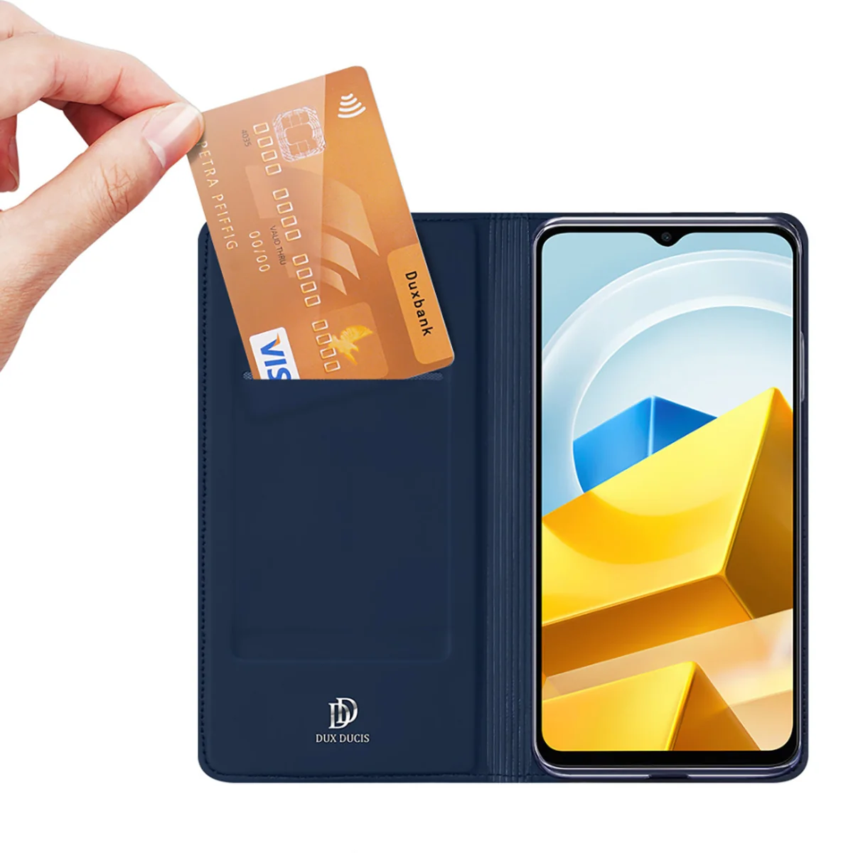 Dux Ducis Skin Pro knižkové puzdro na Xiaomi Poco M5 modré
