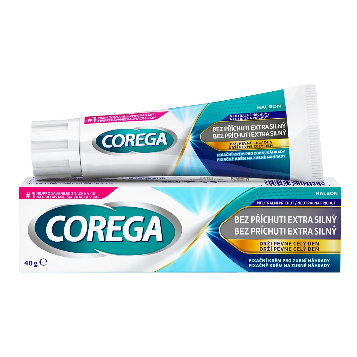 COREGA Bez príchuti EXTRA SILNÝ 1x40g, fixačný krém so silnou fixáciou