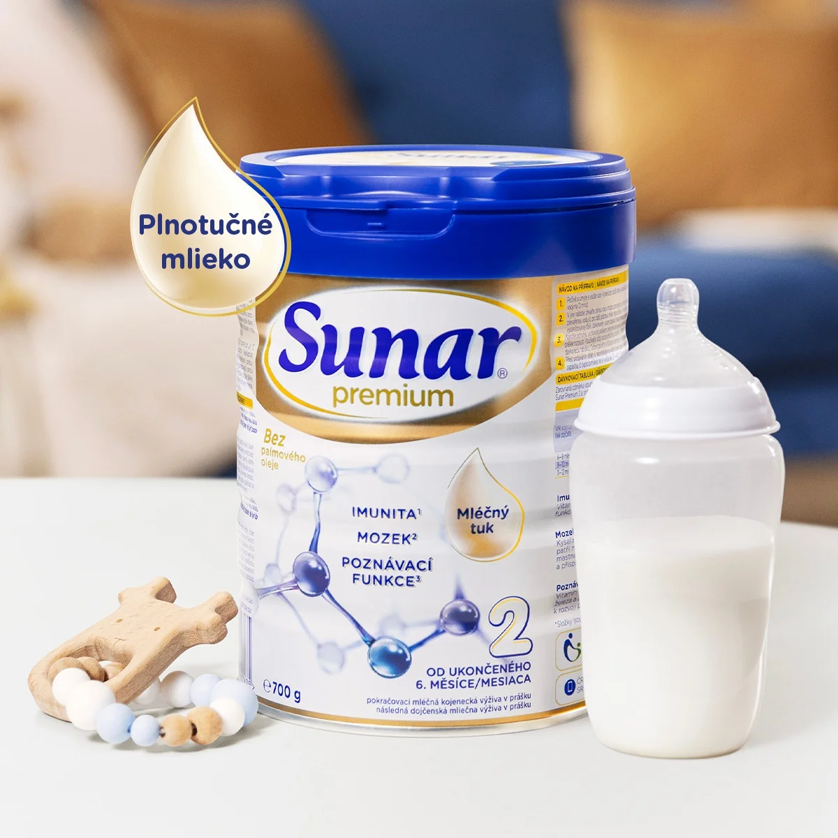 Sunar Premium 3 batoľacie mlieko 1×700 g, dojčenské mlieko, od 12. mesiaca