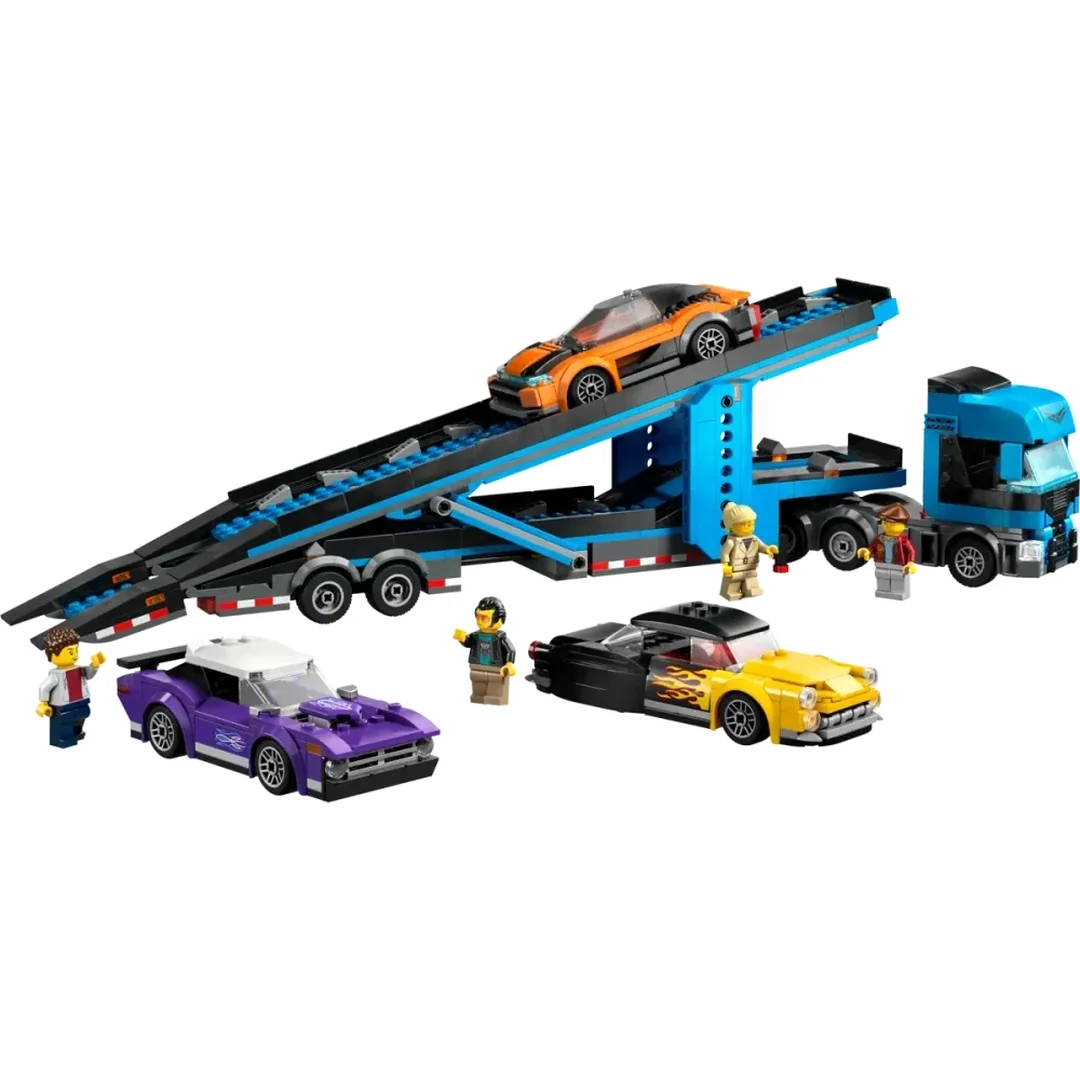 LEGO® City 60408 Kamión na prepravu áut so športiakmi