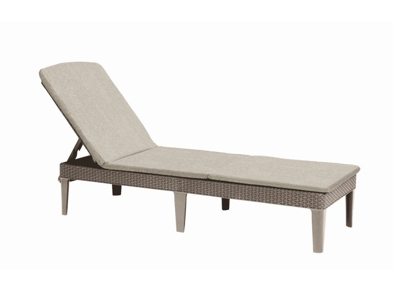 Ležadlo Keter Jaipur cappuccino s polstrom 255884
