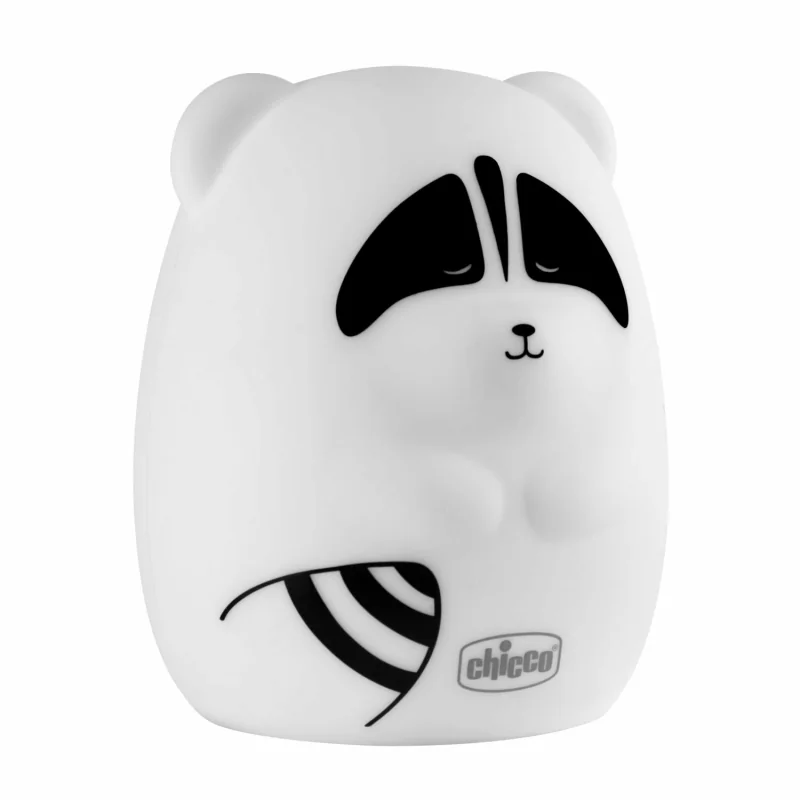 Chicco Soft Lamp silikónové nočné svetielko Mýval