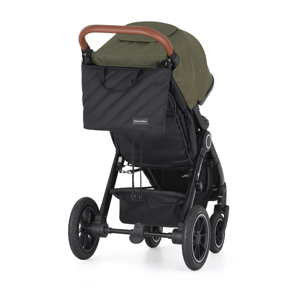 PETITE&MARS Taška prebaľovacia Mia Absolute Black 1×1 ks, prebaľovacia taška