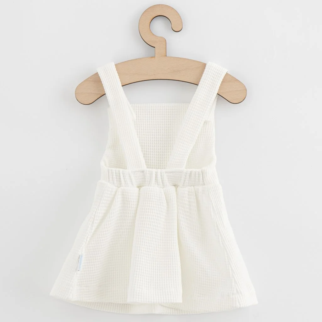 Dojčenská sukienka na traky New Baby Luxury clothing Laura biela 56