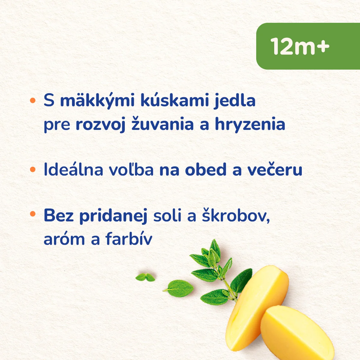 Sunar príkrm šťuchané brambory s kuraťom, 12m+ 235 g