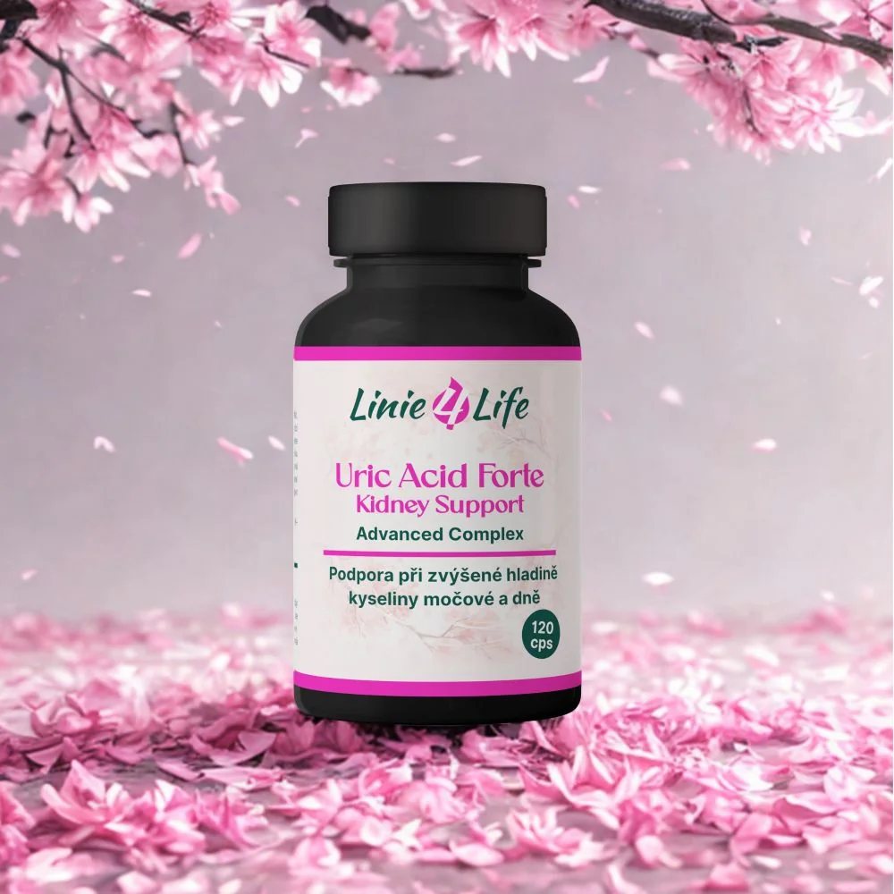 Linie4Life URIC ACID FORTE 120 kapsúl Pri vysokej hladine kyseliny močovej, pri dne