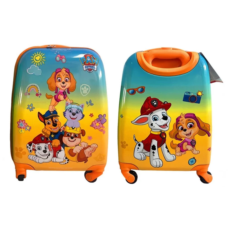 Nickelodeon Detský kufor na kolieskach Paw Patrol, žltý, veľký 32 l